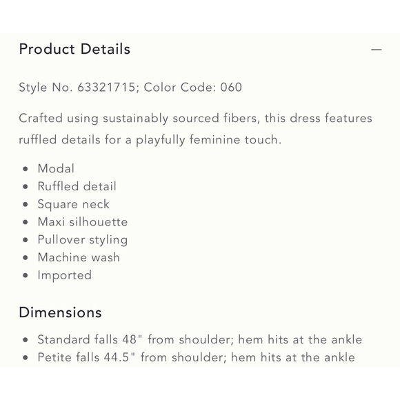 Anthropologie Plaid Ruffled Maxi Dress NWT Size Medium Petite - Picture 14 of 14